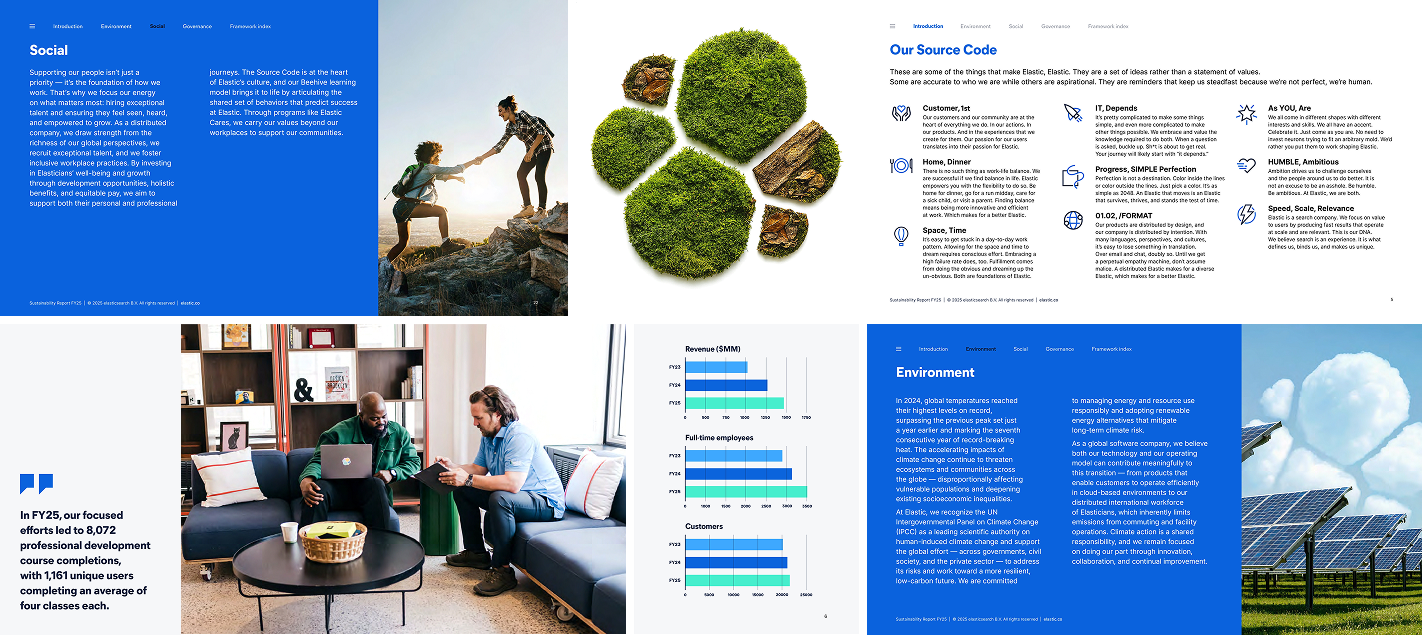 Elastic ESG Report 2025